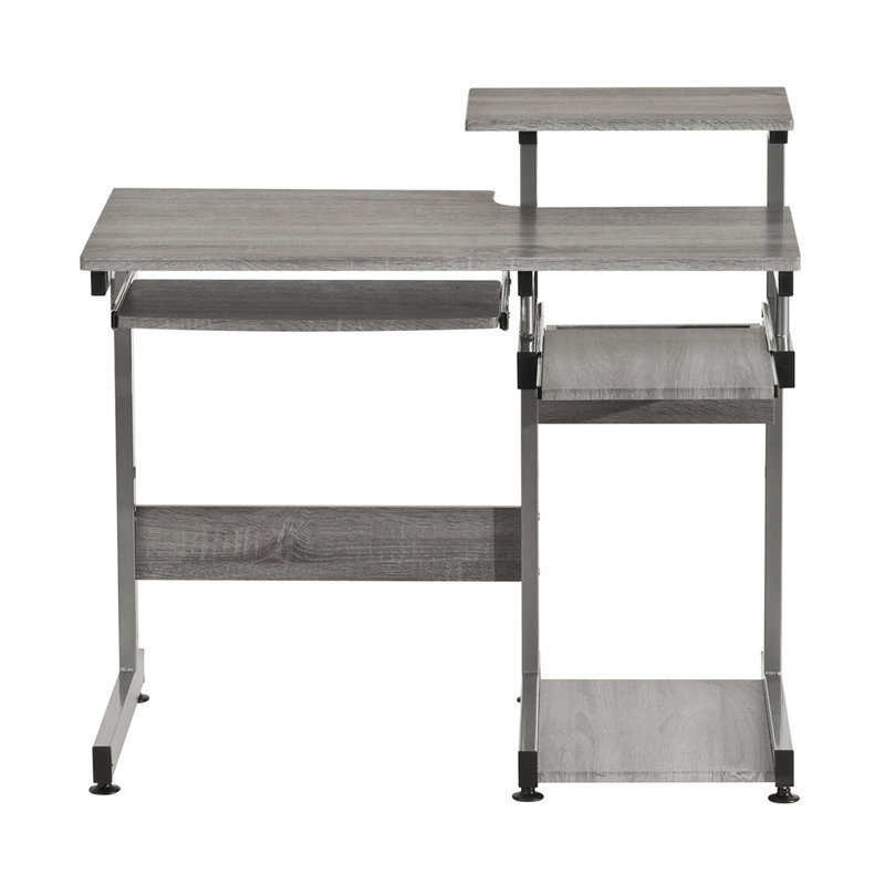 Bureau d'ordinateur complet, Gris