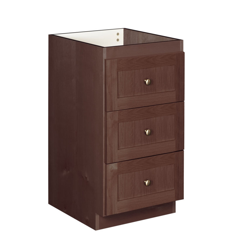 Armoire l 18" x h 34,5" Lysette, Aulne foncé