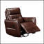 Luxueux fauteuil inclinable pivotant en cuir fleur avec structure en bois massif et mousse haute densité pour un confort ultime-2139973981