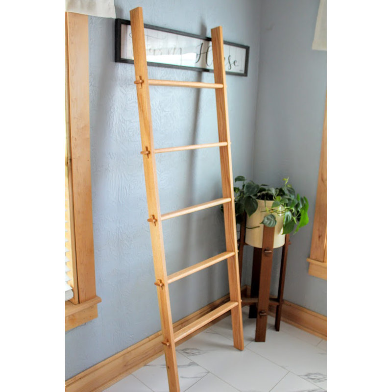 Solid Oak Blanket Ladder
