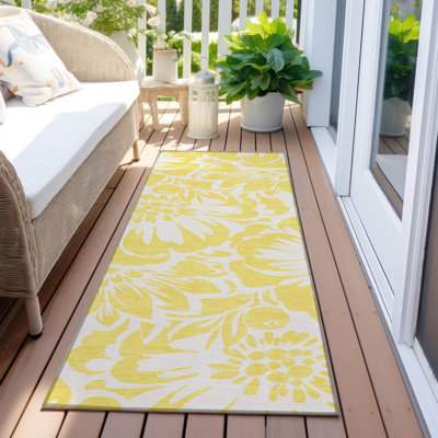 Tapis intérieur / extérieur Alfonzo avec envers antidérapant