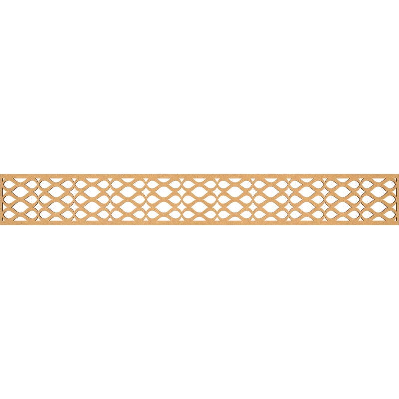 Moulure de panneau Somerset, H 6 po x l 46,5 po x P 0,375 po, Bois aggloméré brut