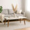 Table basse rectangulaire contemporaine blanche Utopia