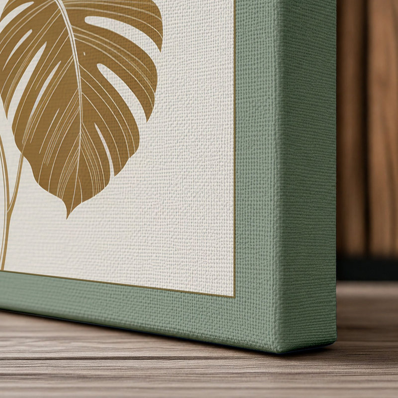 Garden Study Botanical - Wrapped Canvas, 30x20 - 76.2 x 50.8 cm, Sage Border