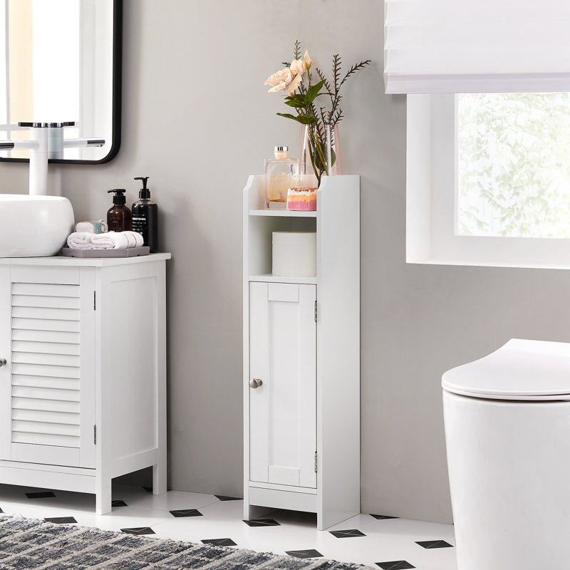 Kian Mounting / Installation Required Bathroom Cabinet, White