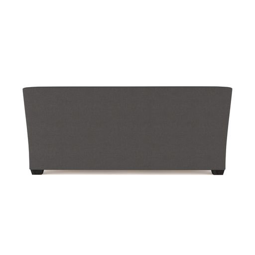 Rivington Flare Square Track-Arm Loveseat, 31" H x 72" W x 41" D, Plush Velvet Blue Print, Ebony