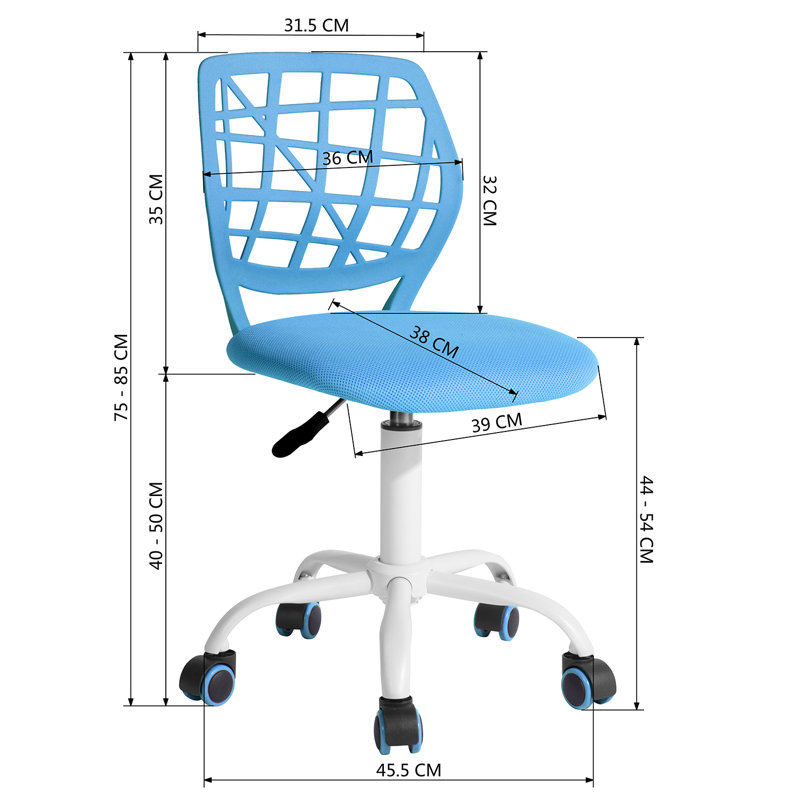 Mesh Office Chair, Blue