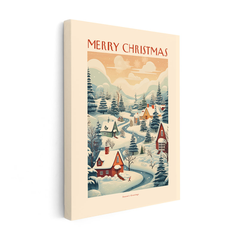 Merry Christmas No7, 18"H x 24"W, Canvas, Unframed
