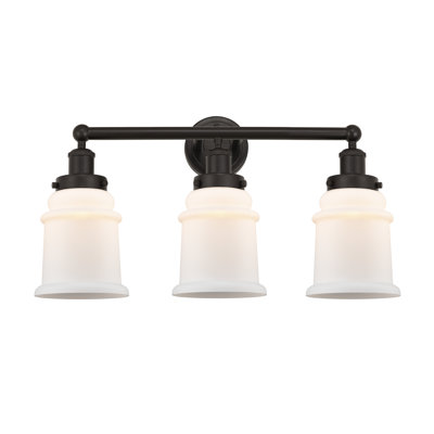 Éclairage pour meuble-lavabo de salle de bain 3 lumières Cailen de la collection Edison