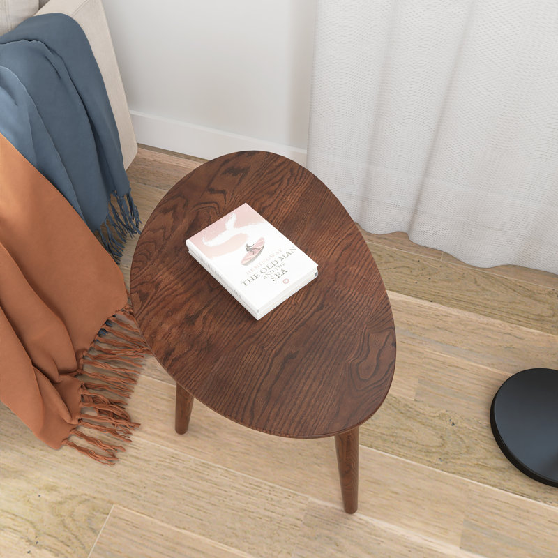 Kewal Solid Wood Top End Table