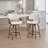Modern Upholstered Counter Stools, 26 Inch Swivel Bar Stools With Hollow Back And Wooden Legs For Kitchen Island,Kitchen Bar Height Stools-285656374-295180636