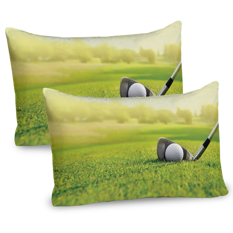 Ensemble de 2 taies décoratives de golf Ambesonne, H 20 po x l 30 po