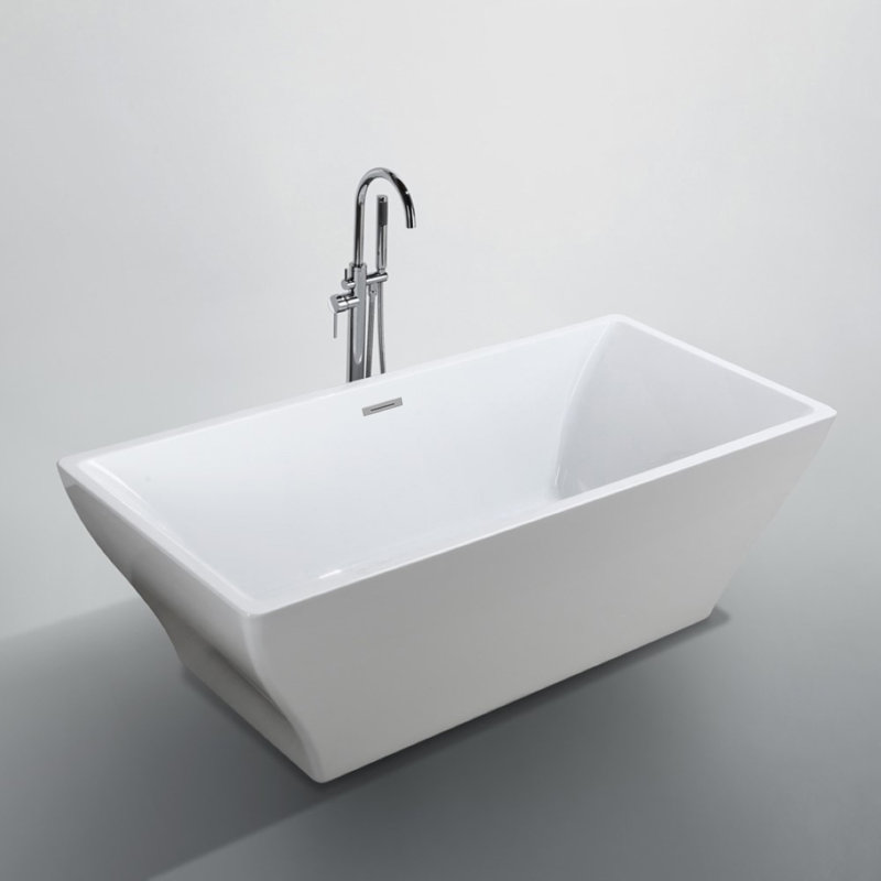 Baignoire de trempage autoportante en acrylique 71 po. X 32 po. Messina