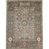 Transitional One-of-a-Kind Rectangle 10' X 13'8" Hand Knotted Area Rug