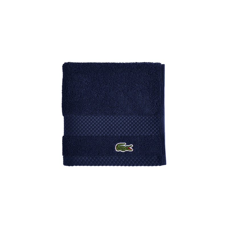 Essuie-mains en coton Lacos Heritage 13 x 13, 100% coton Supima, antimicrobien Micro-Fresh®, Marine