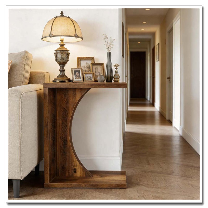 C-Shaped End Table