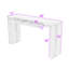 Elegant Waterfall Edge Console Table with Hidden Drawers-1859109292