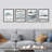 " Blue Pastel Paint Stroke Landscapes " 4 - Pieces-97762800-97762799
