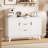 Modern Wooden Sideboard Buffet Cabinet with 3 Drawers, 2 Doors & Adjustable Shelves – 47.2" Storage Cabinet for Living Room, Kitchen & Entryway-2054470055