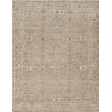 Oushak Hand-Knotted Silver Wool Area Rug
