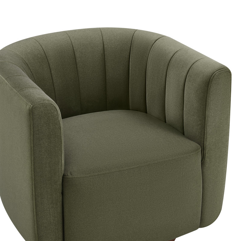 Upholstered Swivel Armchair(Set Of 2), Vesper Forest