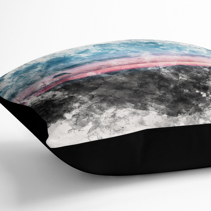 Square Cushion, Black, 55cm H x 55cm W x 20cm D