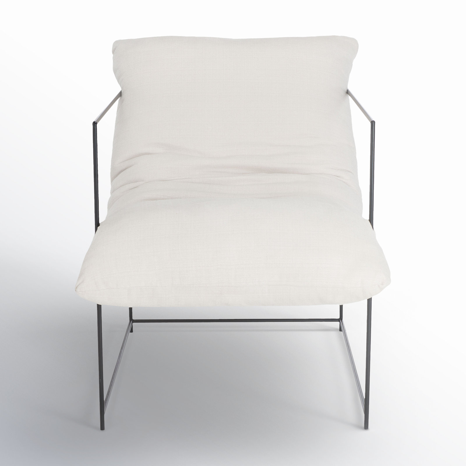 Giulietto Upholstered Armchair, Ivory Linen