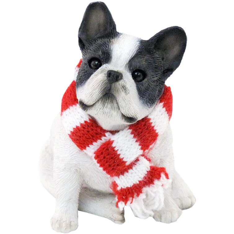 Boston Red Sox MLB French Bulldog Wearing Sweater Ornament