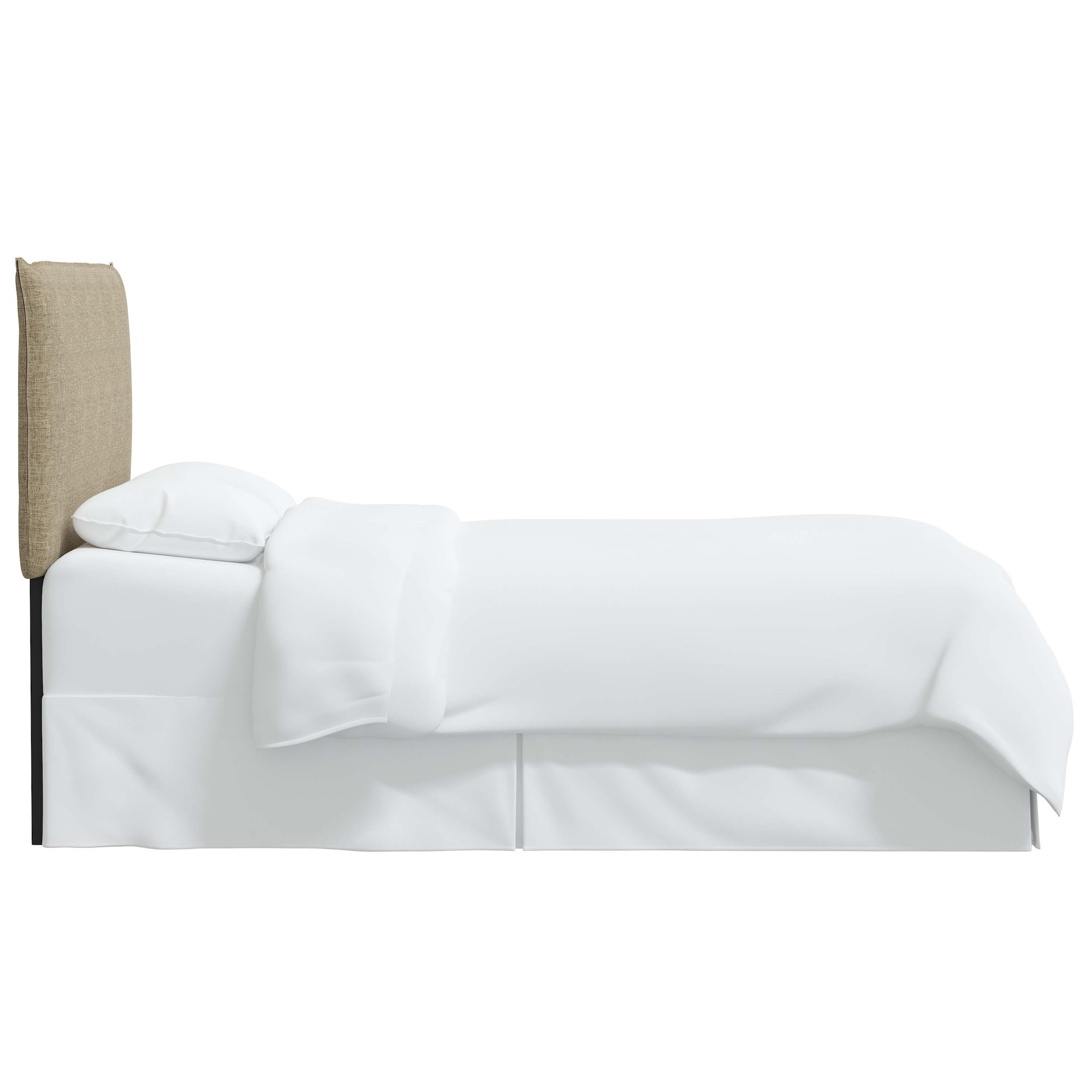 Halcyon Upholstered Headboard, Zuma Natural Textured Linen, Queen