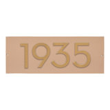 Floating Modern 4" Number Horizontal Address Plaque (4 Digits)