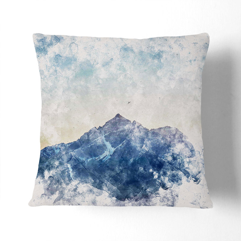 Abstract Square Cushion, 55cm H x 55cm W x 20cm D, White