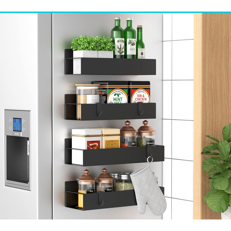 4 Pack Magnetic Spice Rack Organizer