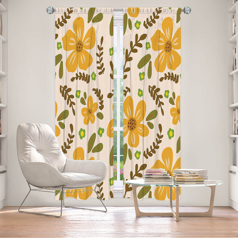 Edana Room Darkening Curtain Pair, 20" W x 52" L