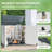 4 ft. W x 2 ft. D Resin Horizontal Garbage Shed