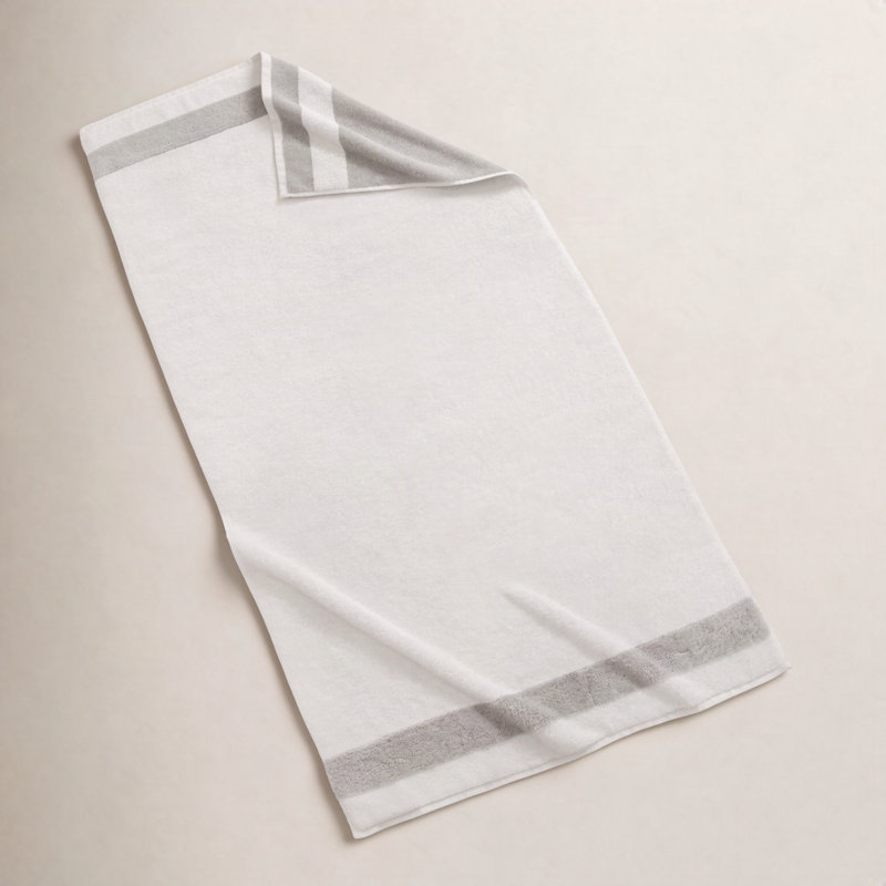 Plush Bath Towel, Gray