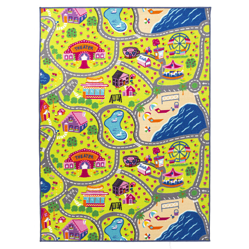 Tapis bleu Swanville, Rectangle 8 pi x 10 pi