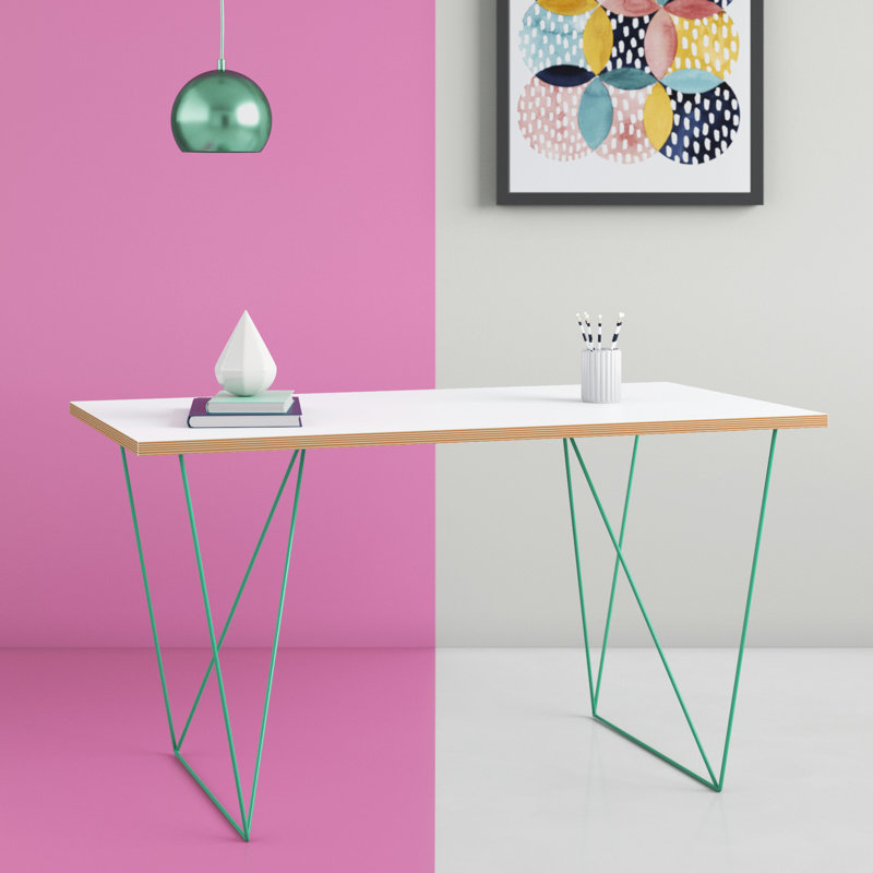 Cuyuna Writing Desk, White, Green