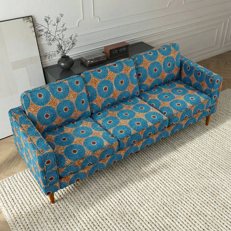 Canapé en velours bohémien 86,6 po Ohmer, 3