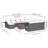 Vidaxl Garden Sofa Set Grey