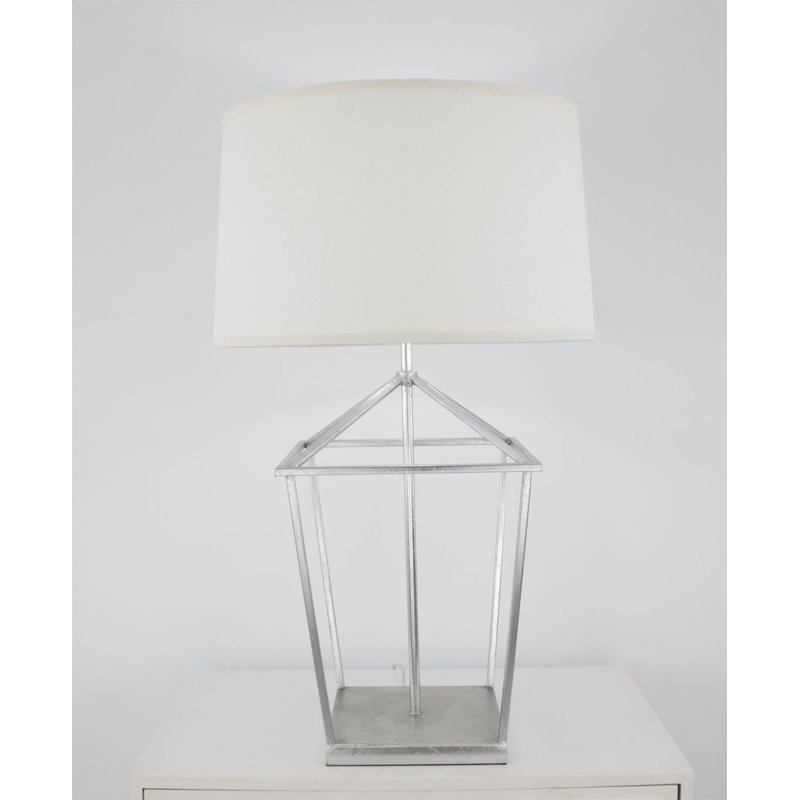 Dana Table Lamp, Antiqued Silver Leaf