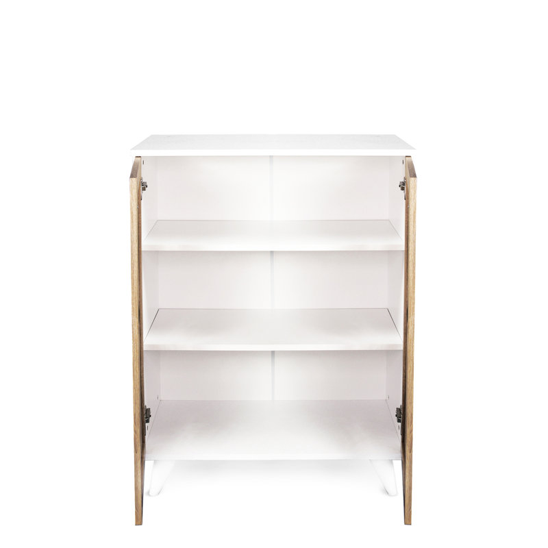 Functional Wood Shoe Chest - Cream, Maximize Storage Area Cream Drawer Space Saving Organizer