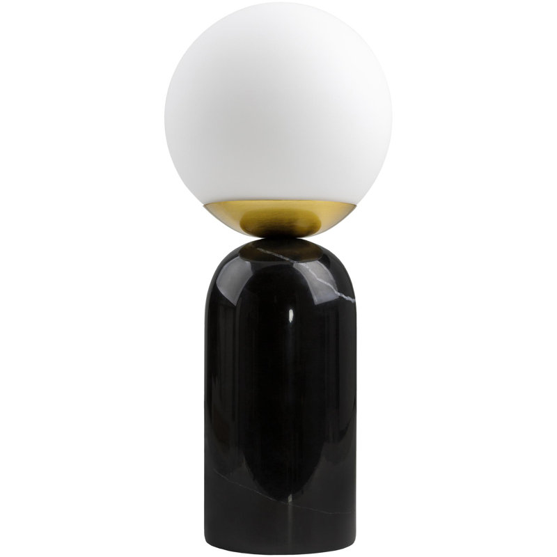Lampe de table en marbre Rosalia, Noir