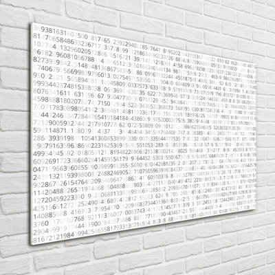 Binary Code - No Frame Print on Glass