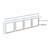 Wall-Mount Hutch Frosted Glass Door-106462764