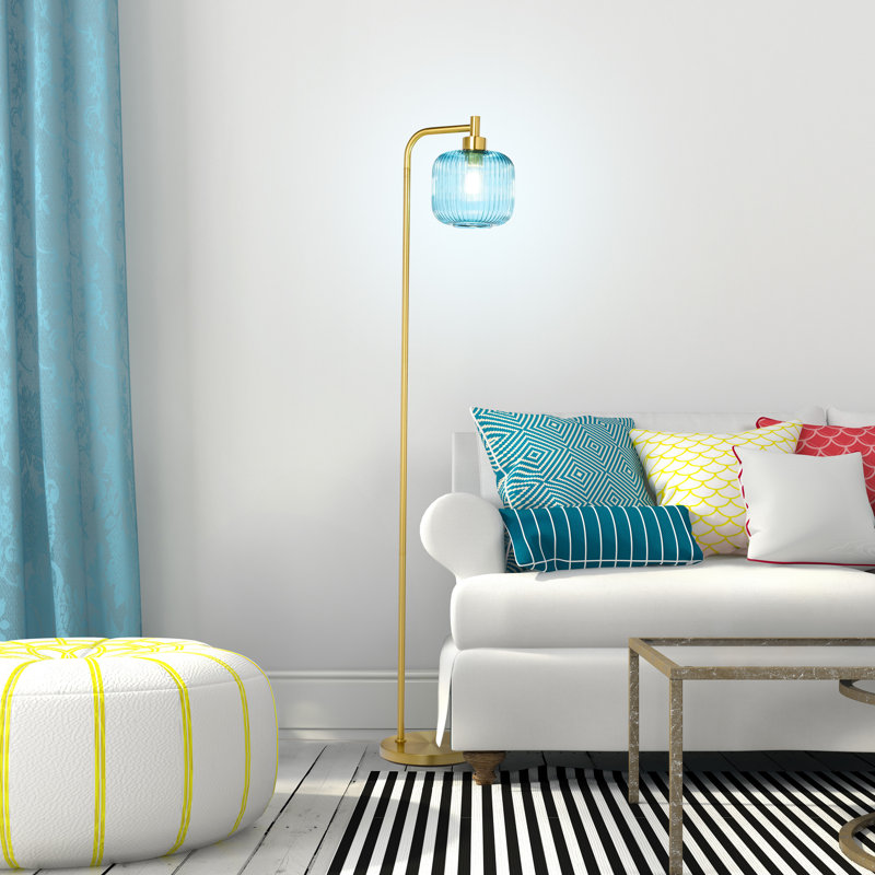 Lampe sur pied arquée 63 po Jacobson, Fumée