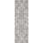 Dulcet Trieste Distressed Floral Medallion Pattern Ivory Grey Area Rug-61512589