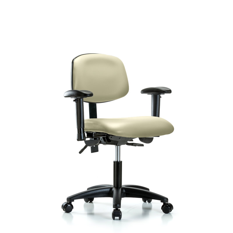 Chaise de travail Arwen, Adobe, Roulettes, Non inclinable inclus