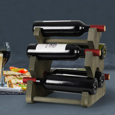 Maen 5 Bottle Tabletop Wine Bottle Rack