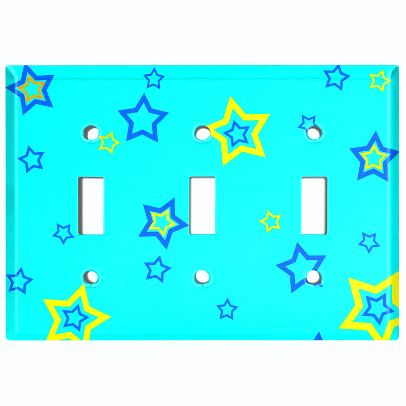 Plaque murale 3 lumières Star