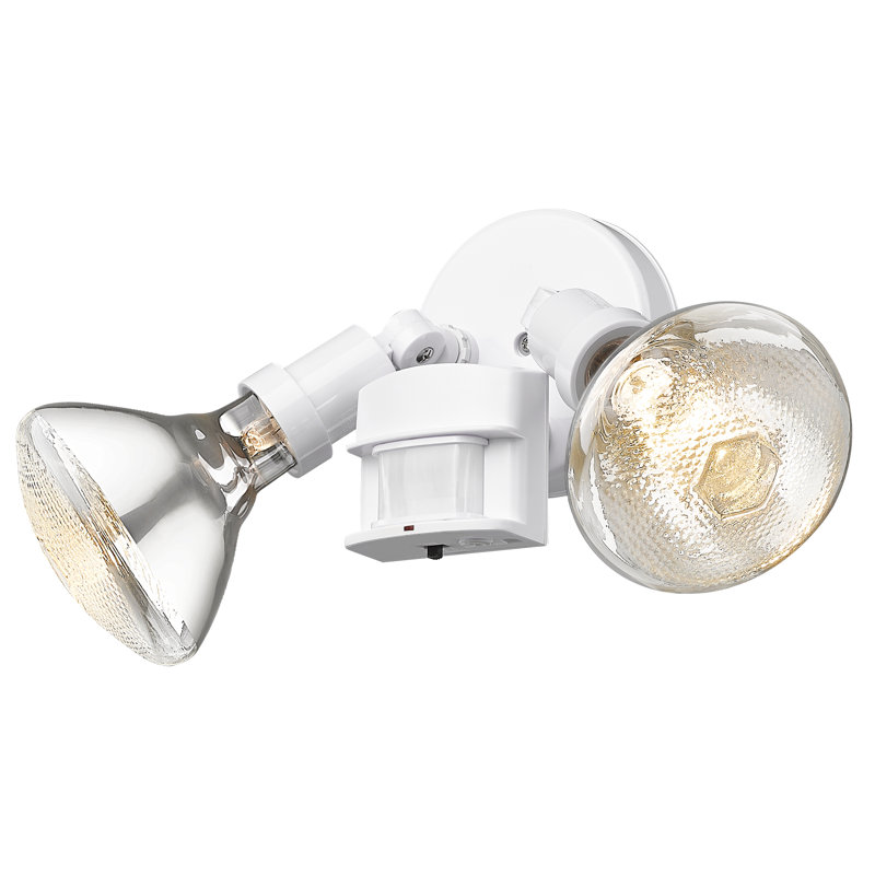 Cosner Outdoor Security Flood Light with Motion Sensor, White